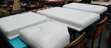 Custom Boat Seats' Upholstery Solid Color No Welting