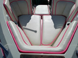 Custom Boat Seats' Upholstery Solid Color with Welting