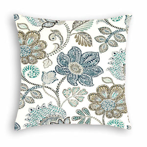 Outdoor Pillow Cover in 2 Patterns - Chambray D941-D940